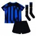Inter Milan Replika Babytøj Hjemmebanesæt Børn 2023-24 Kortærmet (+ Korte bukser)